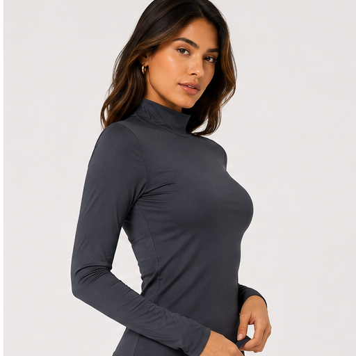 Blusa gola alta visco Lise