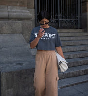 Blusa Cropped de Algodão New Port Any