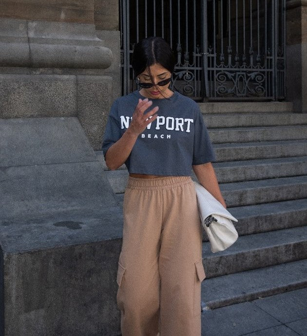Blusa Cropped de Algodão New Port Any