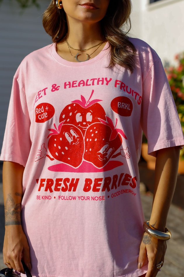 Camiseta Oversized Fresh Berries