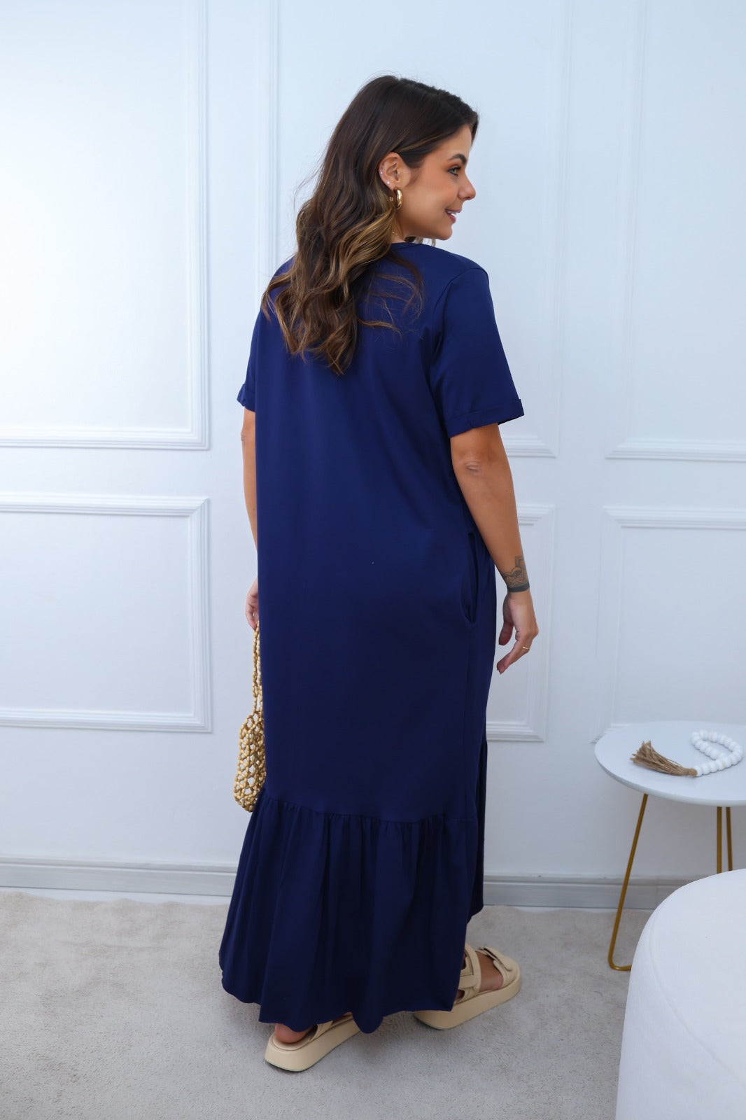 Vestido Midi Waffle