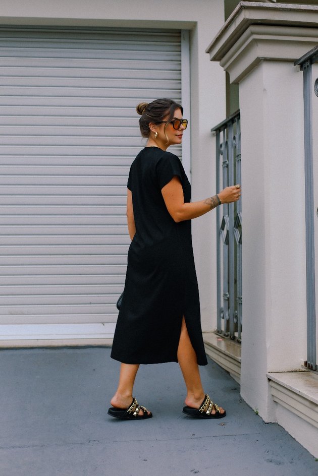 Vestido Midi Gola v Raissa
