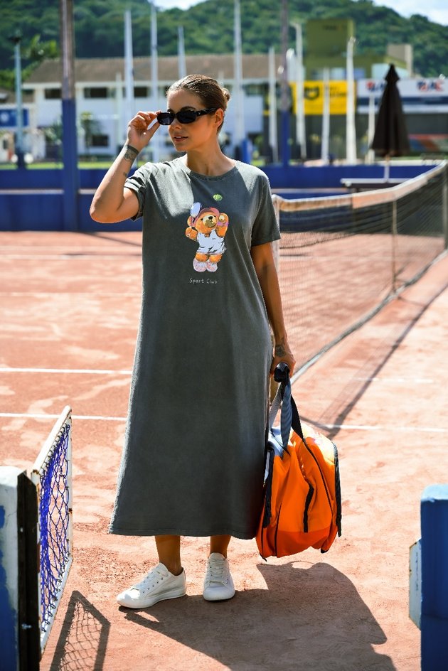 Vestido Midi Urso Tenis