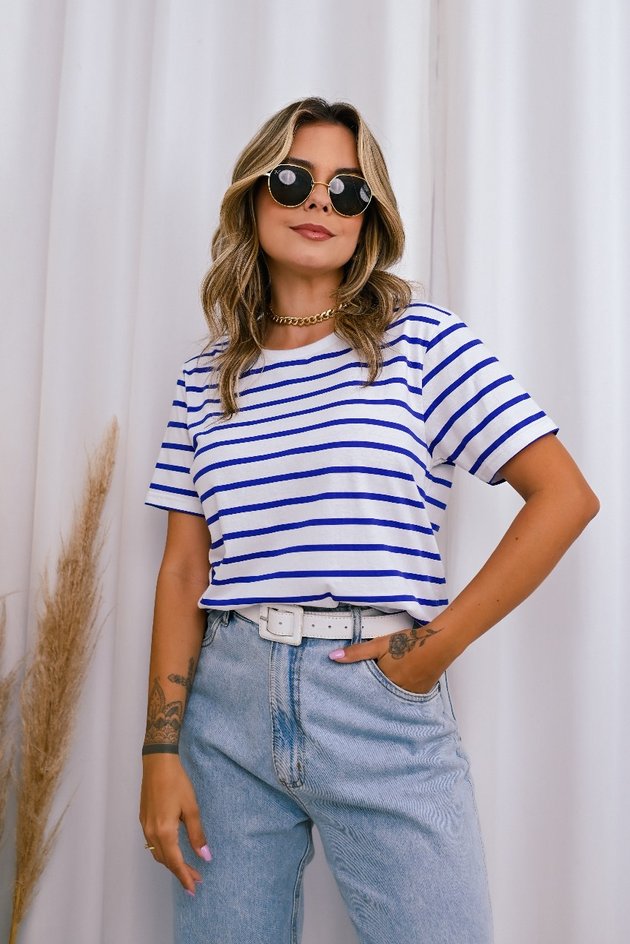 Blusa Listrada Joana