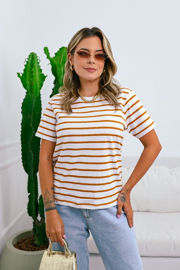 Blusa Listrada Joana