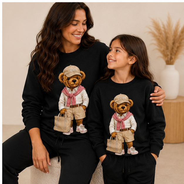 Moletom com felpa básica Urso tamanhos 6 ao 12