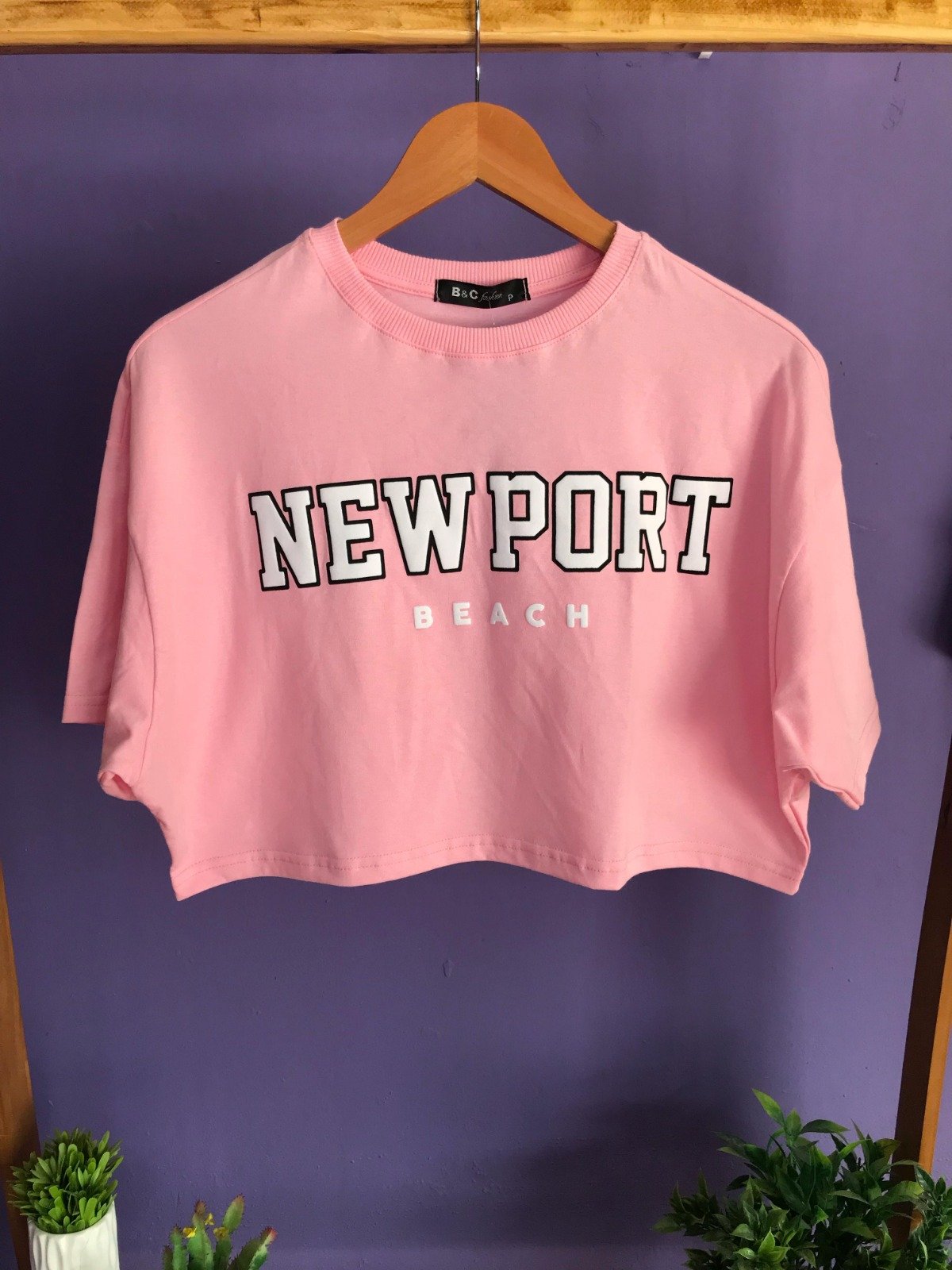 Blusa Cropped de Algodão New Port Any